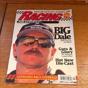 Dale Earnhardt Sept. 1998 Racing Milestones Magazine – “Big Dale” NASCAR Cover